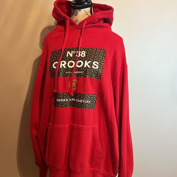 Crooks & Castles Red Men's Sweater - Picture 7 of 7